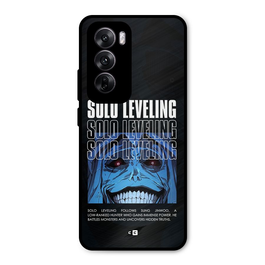 Solo Leveling Typo Metal Back Case for Oppo Reno12