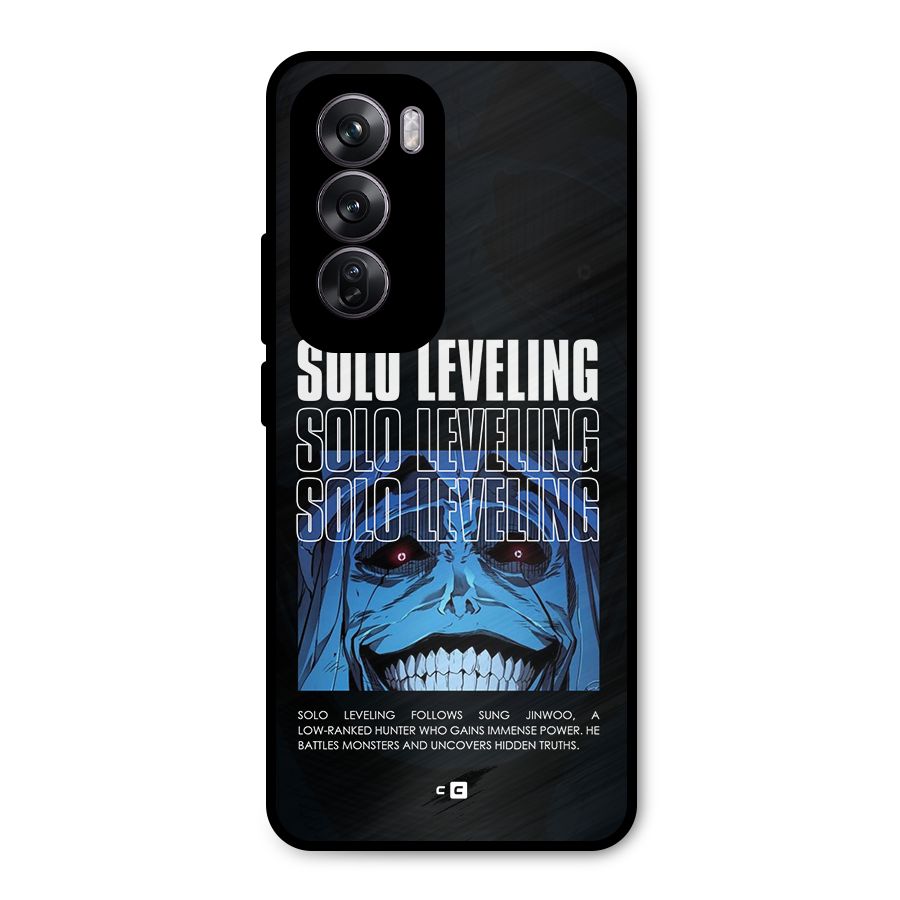 Solo Leveling Typo Metal Back Case for Oppo Reno12 Pro
