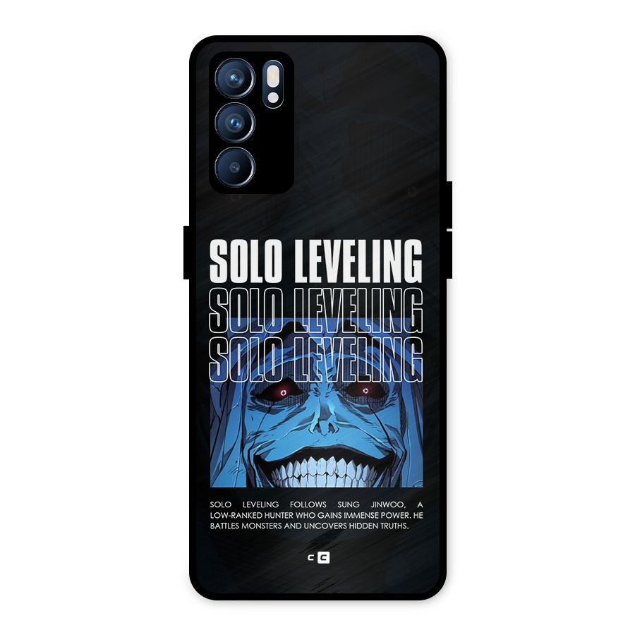 Solo Leveling Typo Metal Back Case for Oppo Reno6 5G