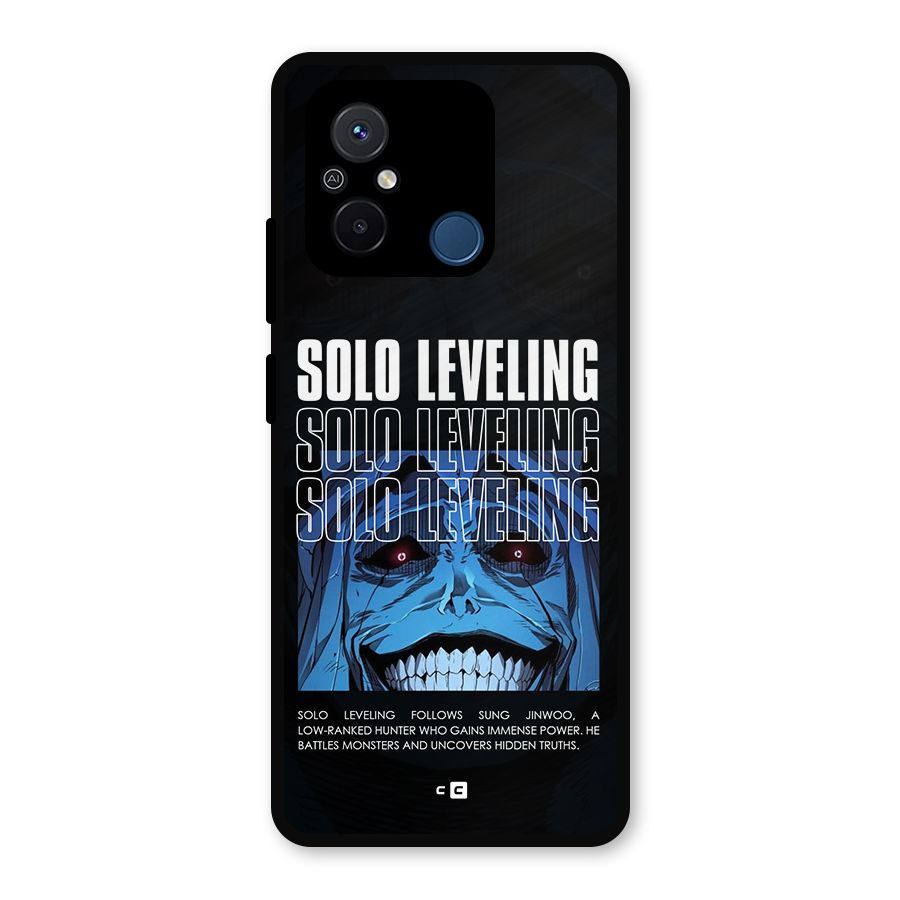 Solo Leveling Typo Metal Back Case for Poco C55