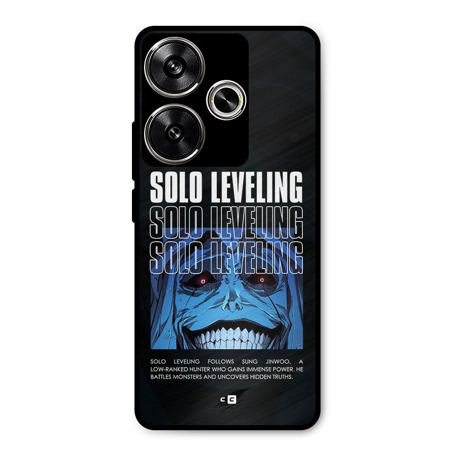 Solo Leveling Typo Metal Back Case for Poco F6