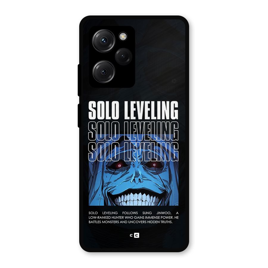 Solo Leveling Typo Metal Back Case for Poco X5 Pro