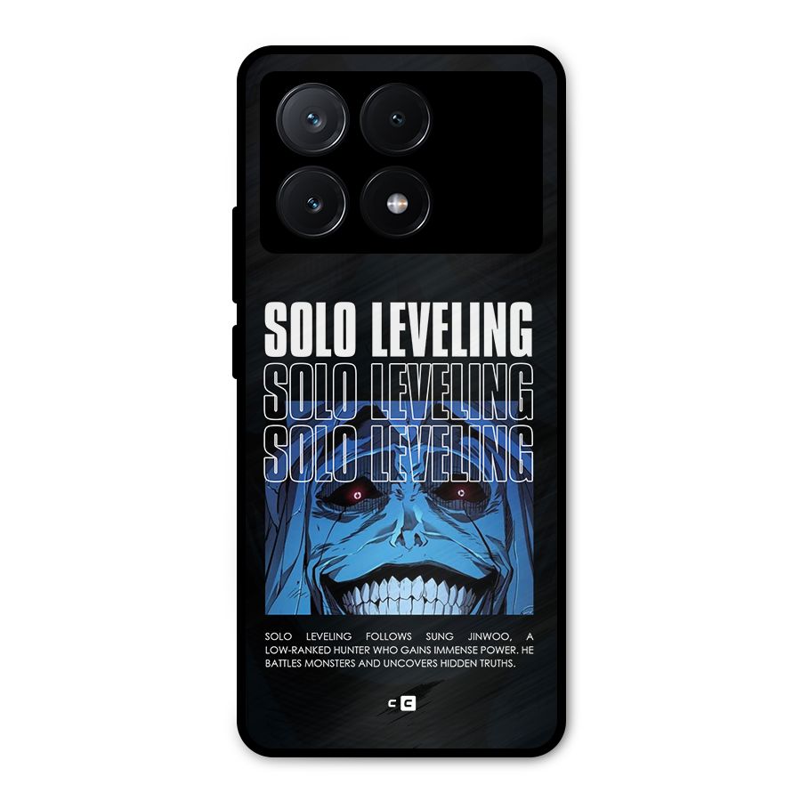 Solo Leveling Typo Metal Back Case for Poco X6 Pro