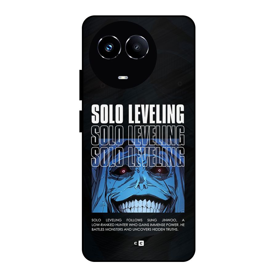 Solo Leveling Typo Metal Back Case for Realme 11X
