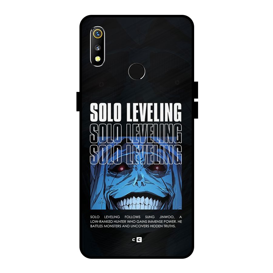 Solo Leveling Typo Metal Back Case for Realme 3i