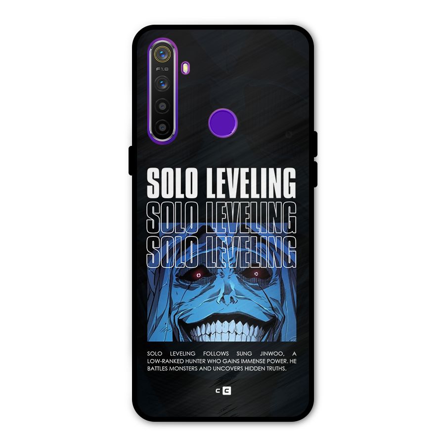 Solo Leveling Typo Metal Back Case for Realme 5