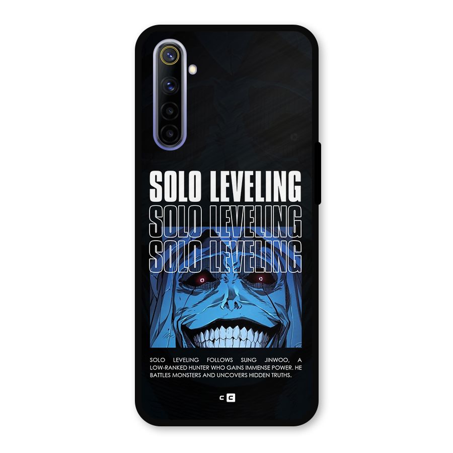 Solo Leveling Typo Metal Back Case for Realme 6
