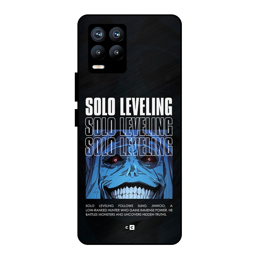 Solo Leveling Typo Metal Back Case for Realme 8