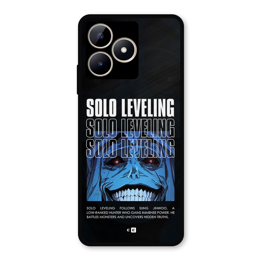 Solo Leveling Typo Metal Back Case for Realme C53