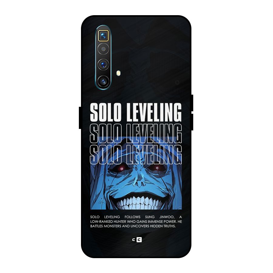 Solo Leveling Typo Metal Back Case for Realme X3