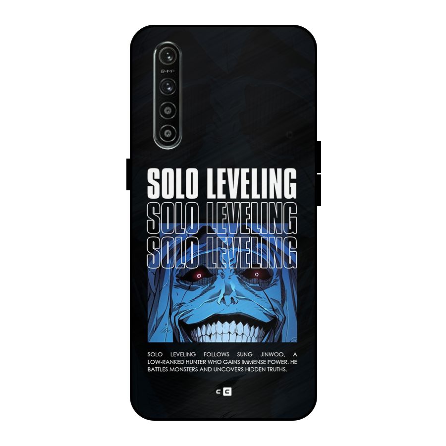 Solo Leveling Typo Metal Back Case for Realme XT