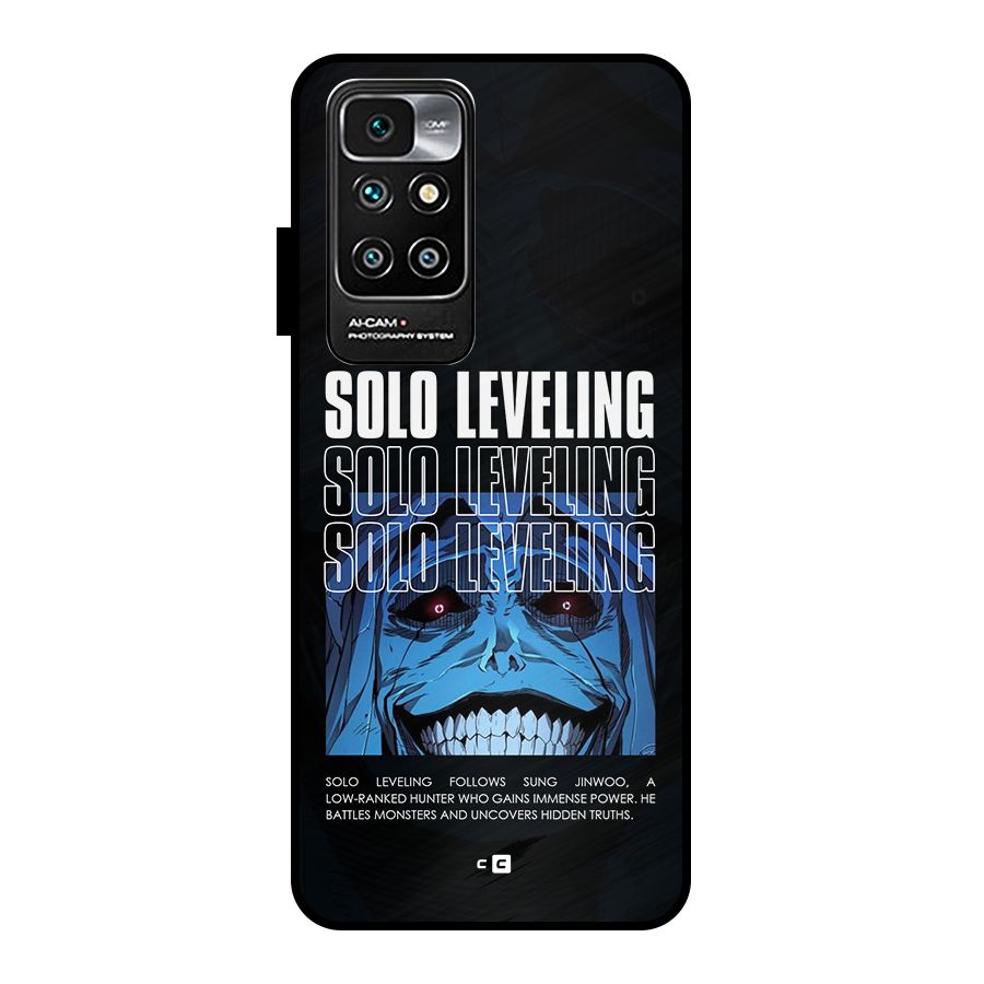 Solo Leveling Typo Metal Back Case for Redmi 10 Prime