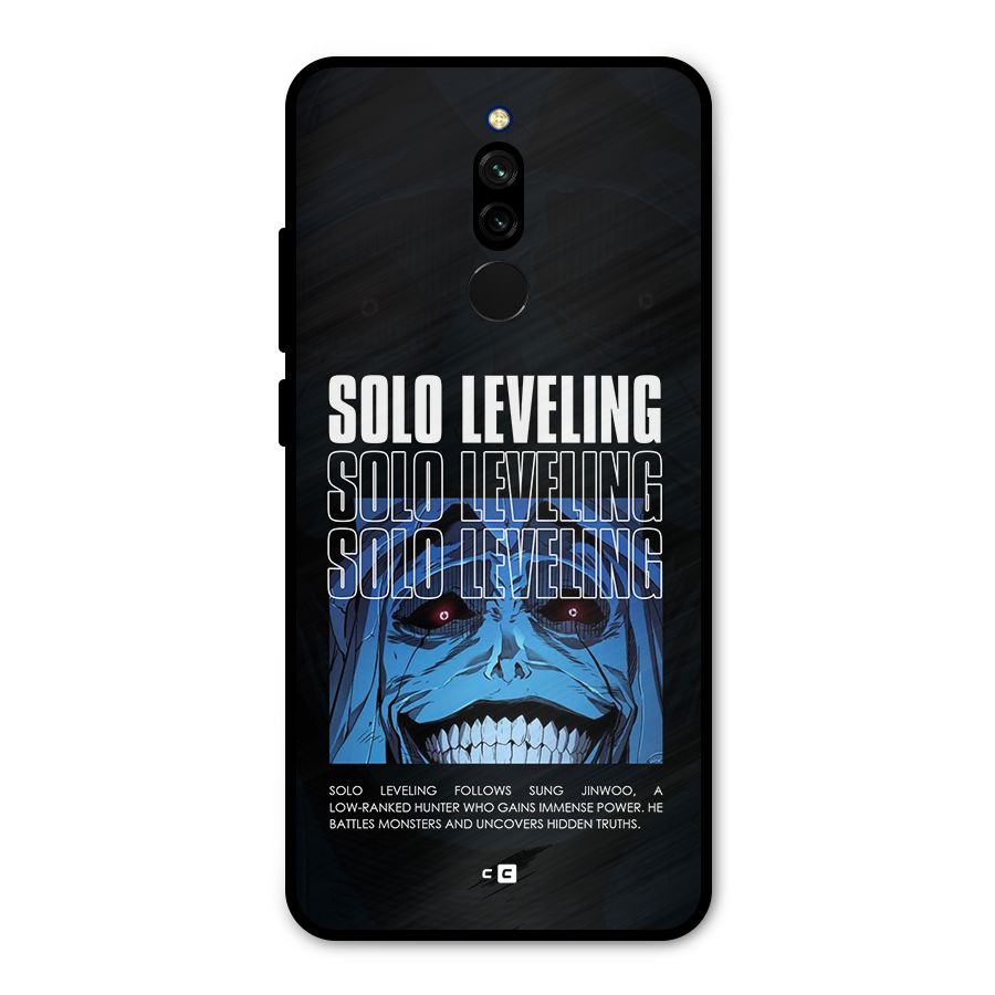 Solo Leveling Typo Metal Back Case for Redmi 8