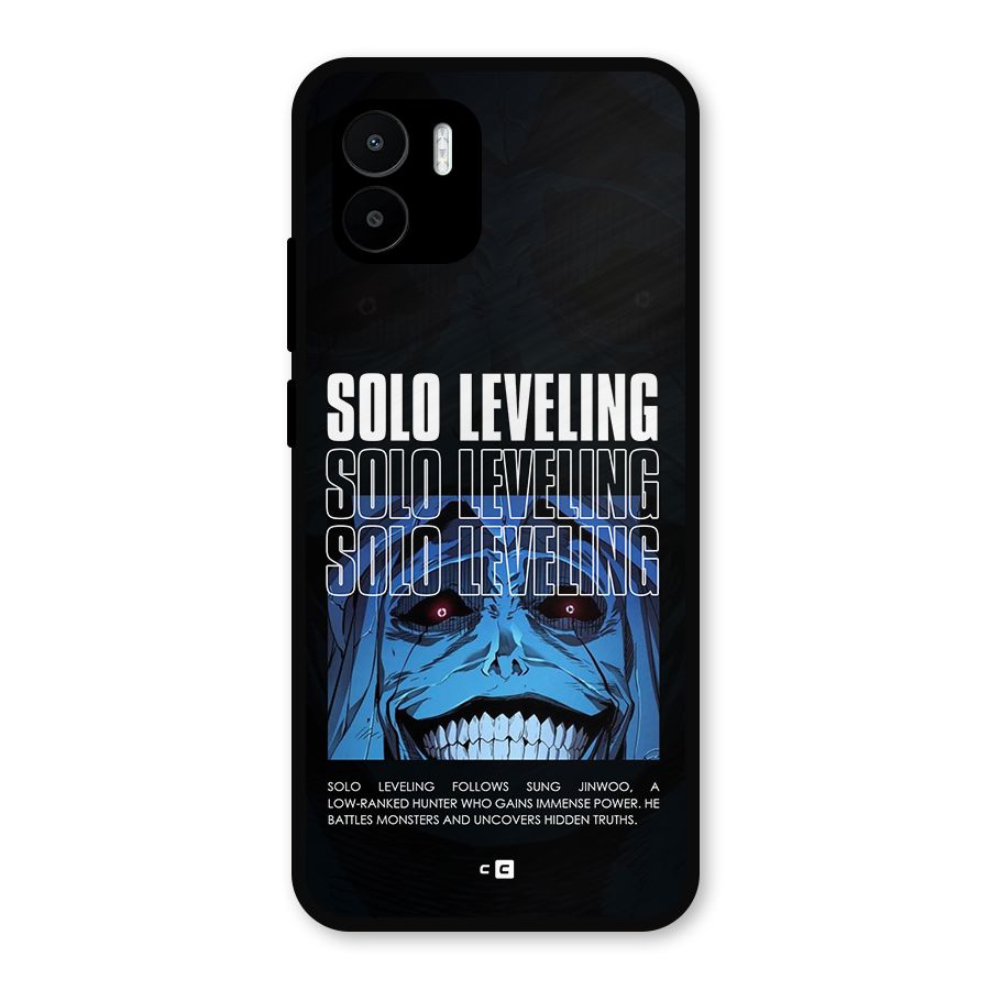 Solo Leveling Typo Metal Back Case for Redmi A2