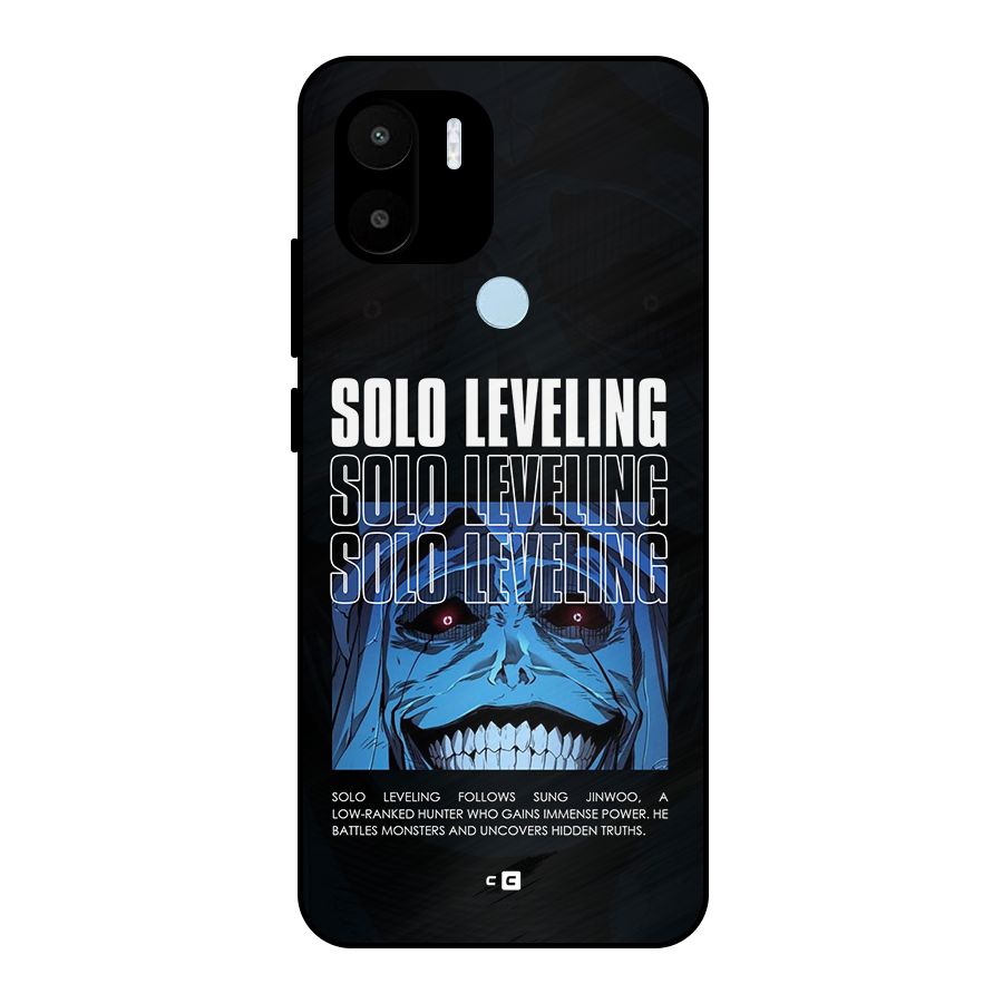 Solo Leveling Typo Metal Back Case for Redmi A2 Plus