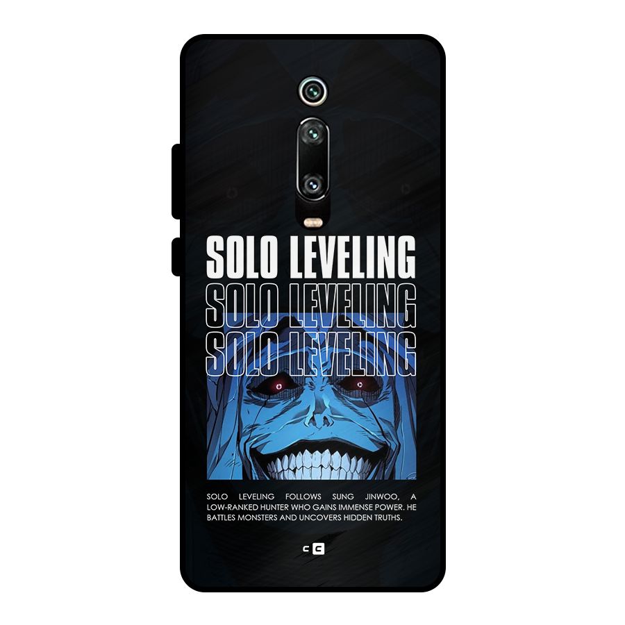 Solo Leveling Typo Metal Back Case for Redmi K20