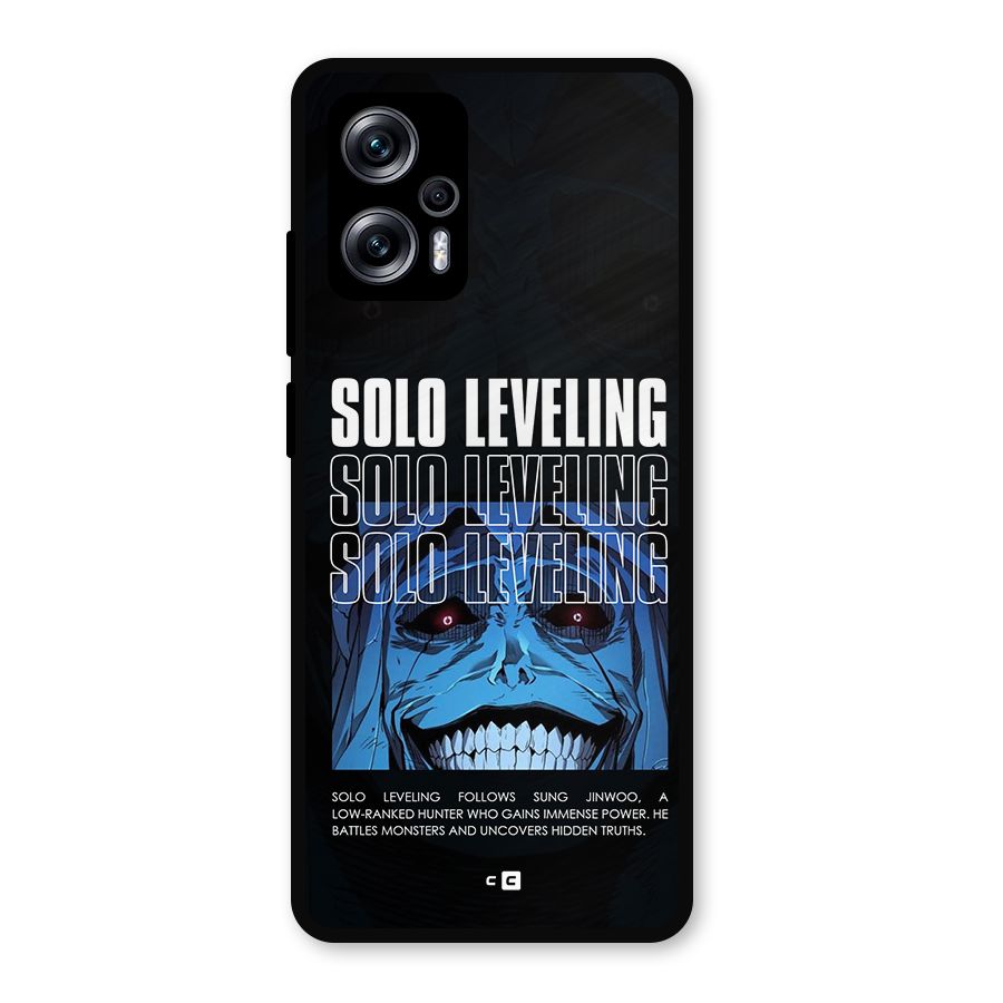 Solo Leveling Typo Metal Back Case for Redmi K50i