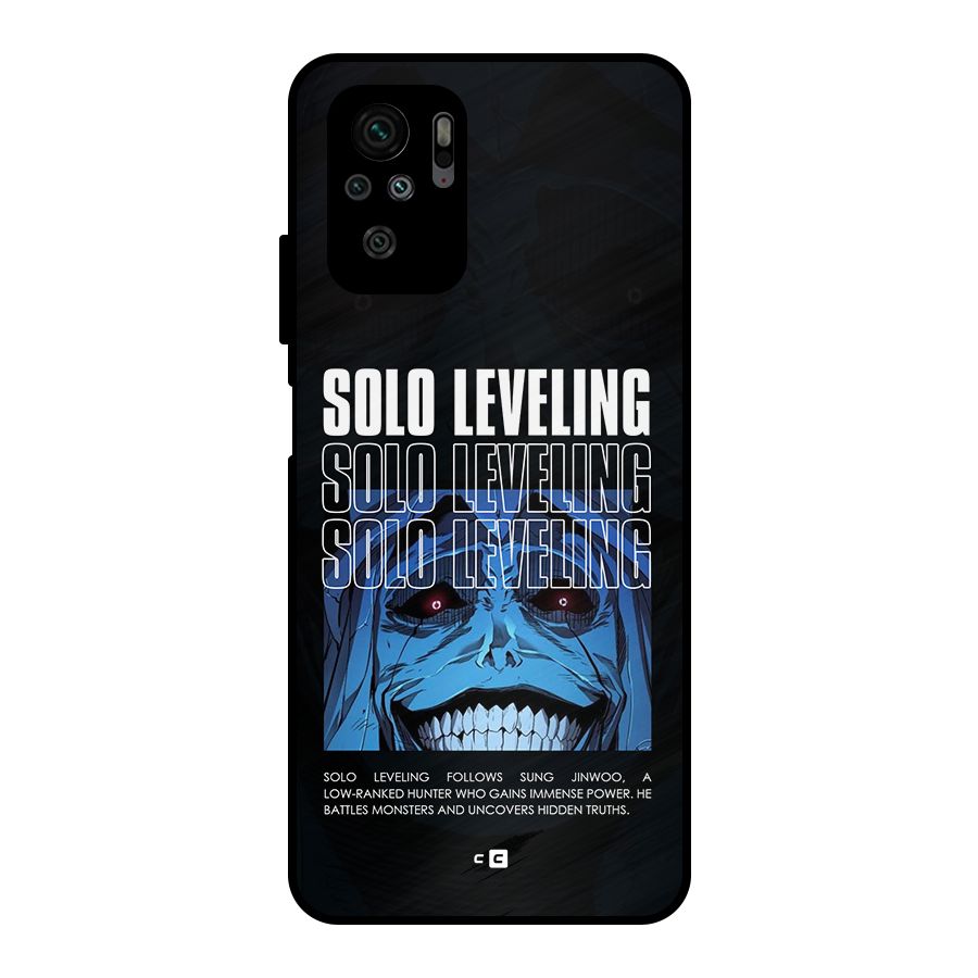 Solo Leveling Typo Metal Back Case for Redmi Note 10