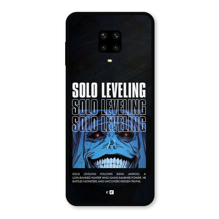 Solo Leveling Typo Metal Back Case for Redmi Note 10 Lite