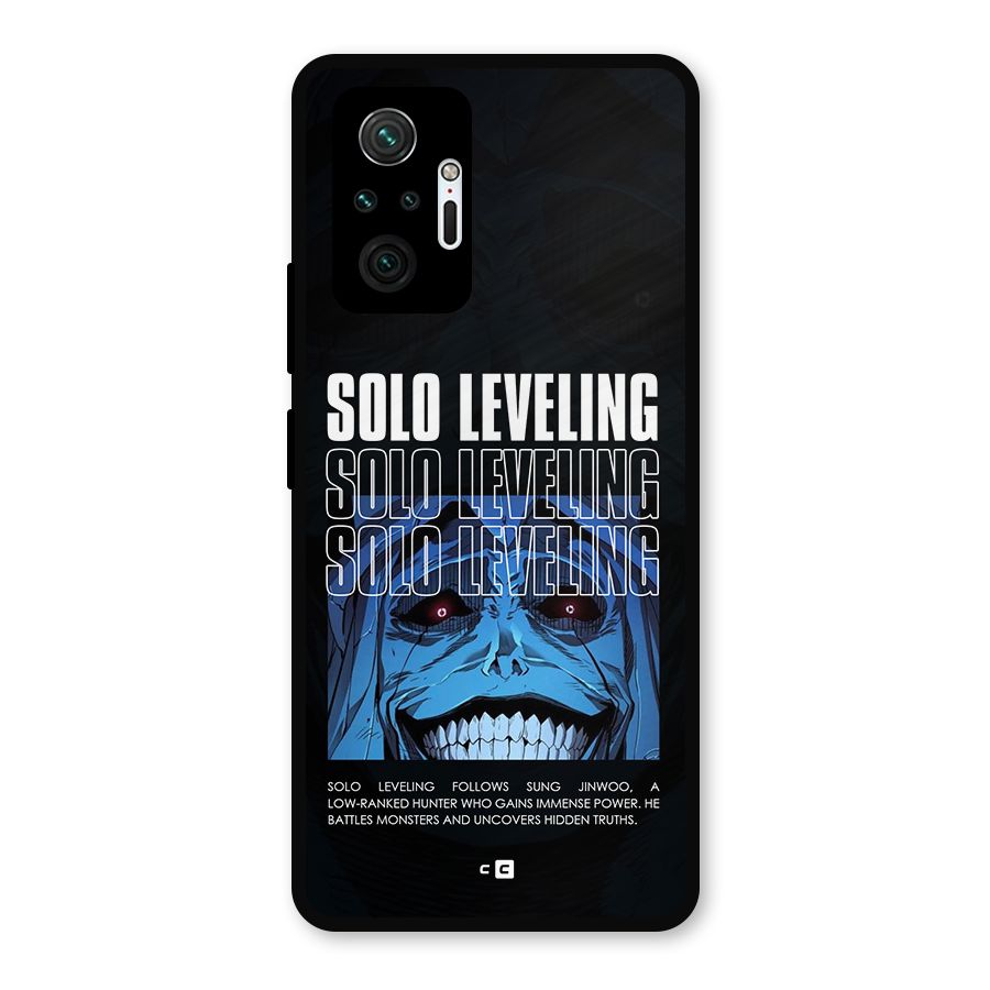 Solo Leveling Typo Metal Back Case for Redmi Note 10 Pro