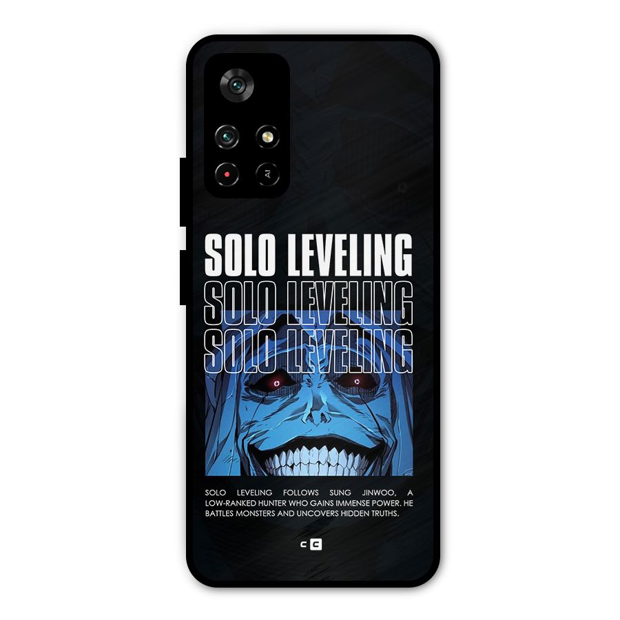 Solo Leveling Typo Metal Back Case for Redmi Note 11T 5G