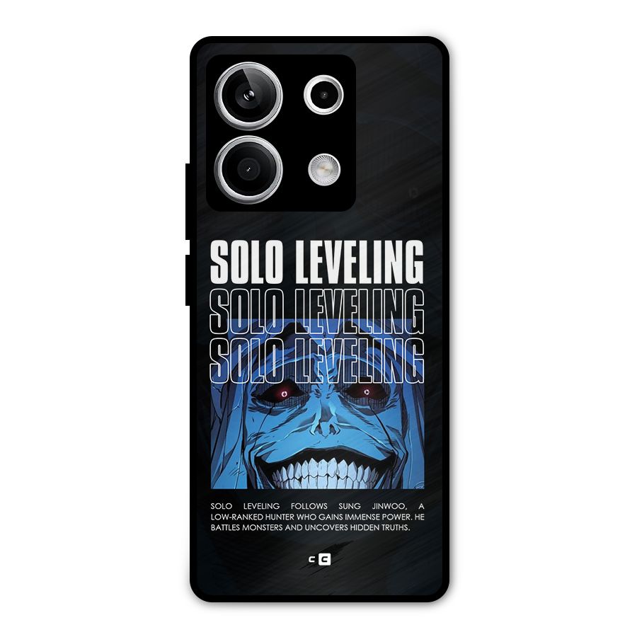 Solo Leveling Typo Metal Back Case for Redmi Note 13 5G