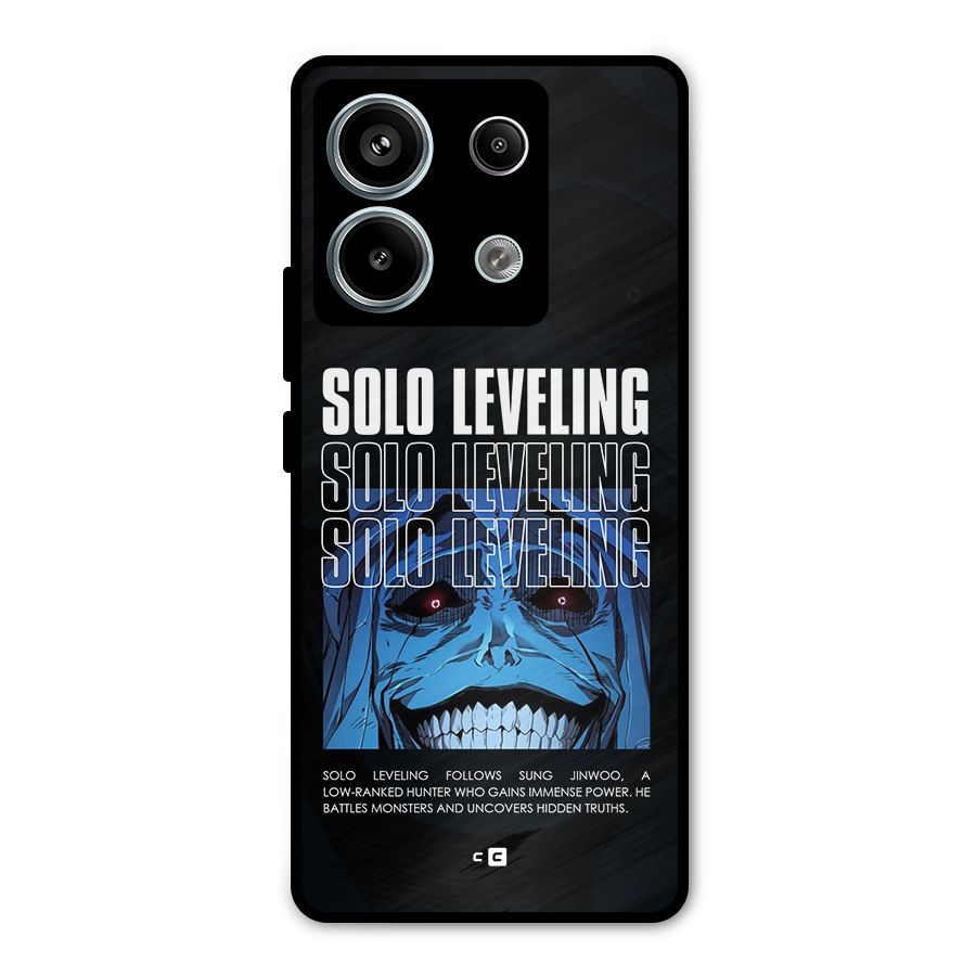 Solo Leveling Typo Metal Back Case for Redmi Note 13 Pro 5G