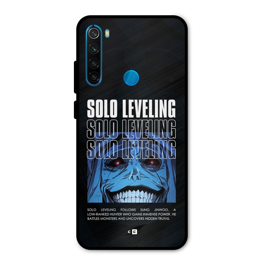 Solo Leveling Typo Metal Back Case for Redmi Note 8