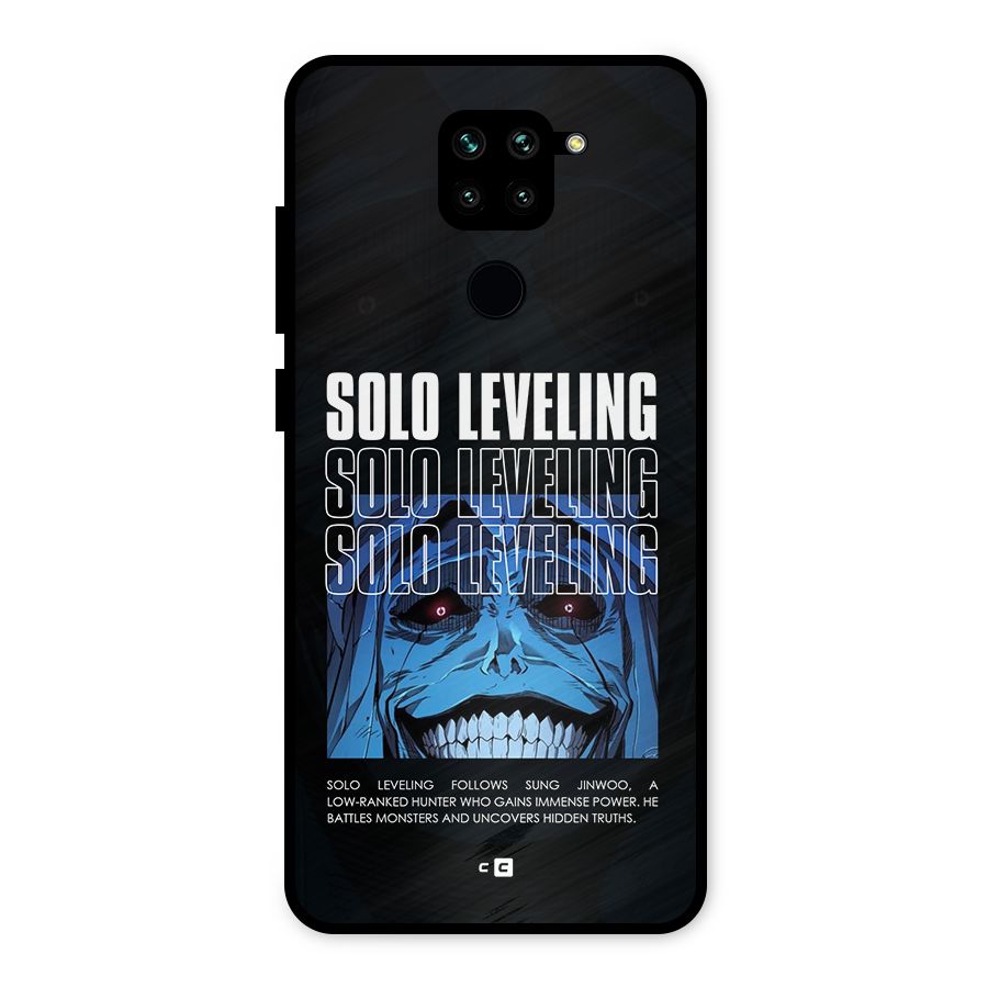 Solo Leveling Typo Metal Back Case for Redmi Note 9