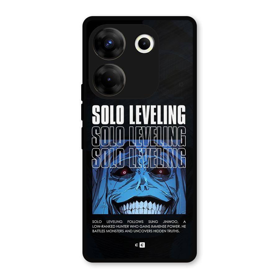 Solo Leveling Typo Metal Back Case for Tecno Camon 20