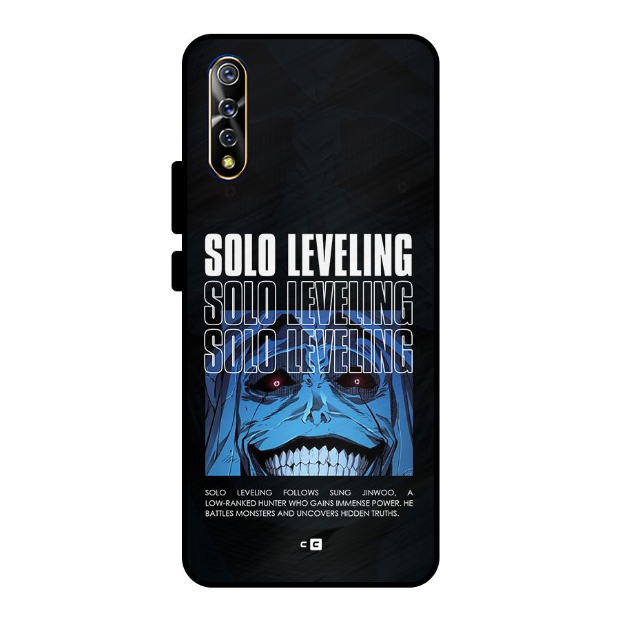 Solo Leveling Typo Metal Back Case for Vivo S1