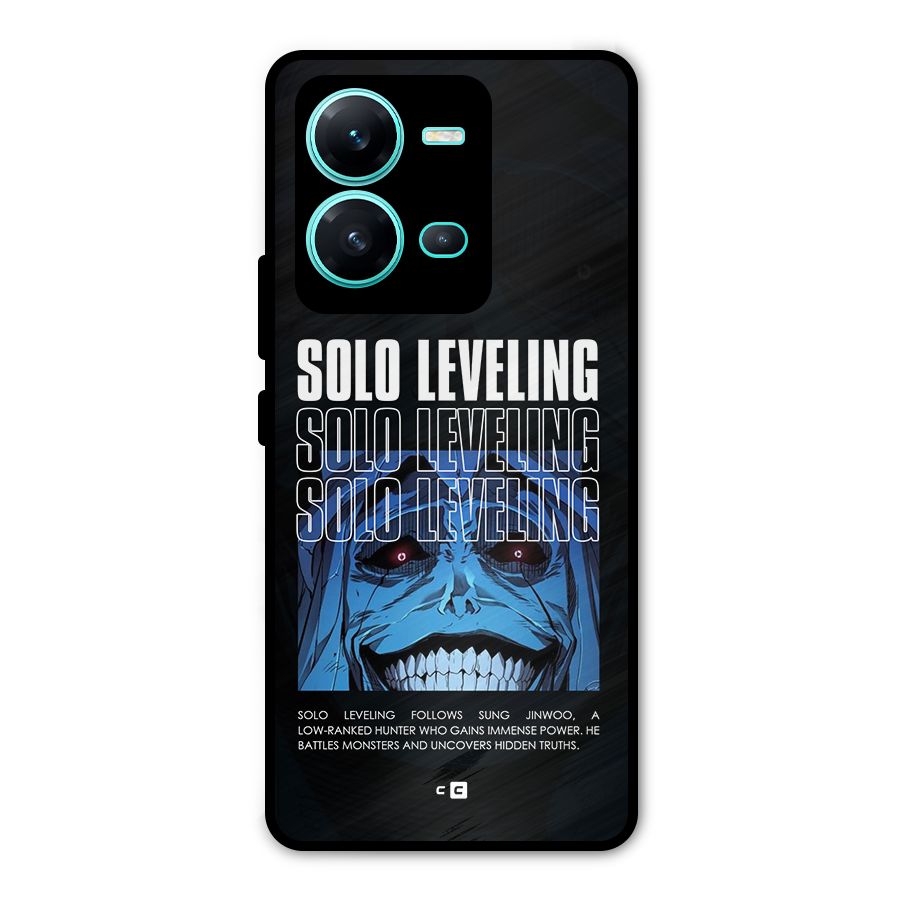 Solo Leveling Typo Metal Back Case for Vivo V25