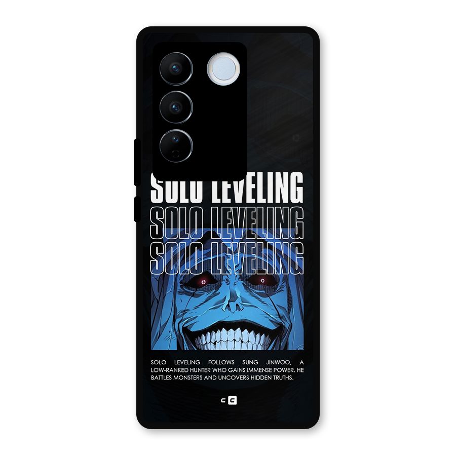 Solo Leveling Typo Metal Back Case for Vivo V27
