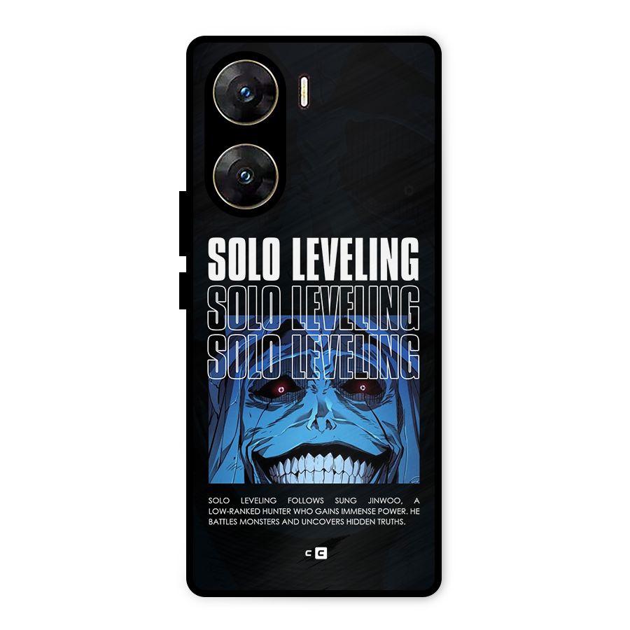 Solo Leveling Typo Metal Back Case for Vivo V29e