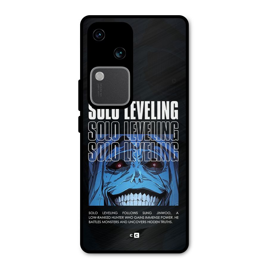Solo Leveling Typo Metal Back Case for Vivo V30