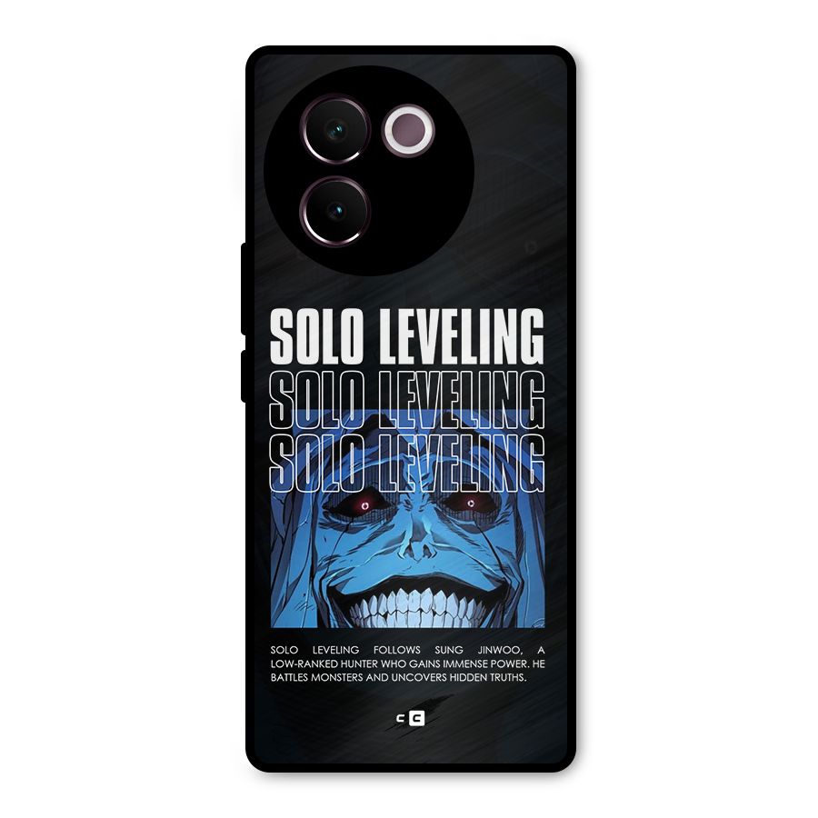 Solo Leveling Typo Metal Back Case for Vivo V30e