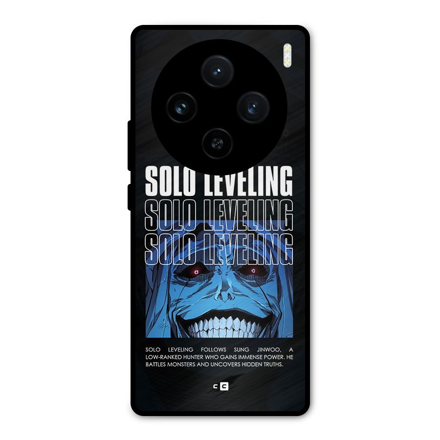 Solo Leveling Typo Metal Back Case for Vivo X100