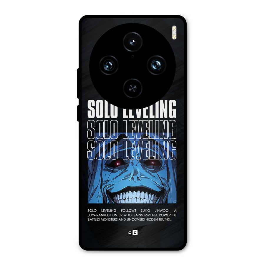 Solo Leveling Typo Metal Back Case for Vivo X100 Pro