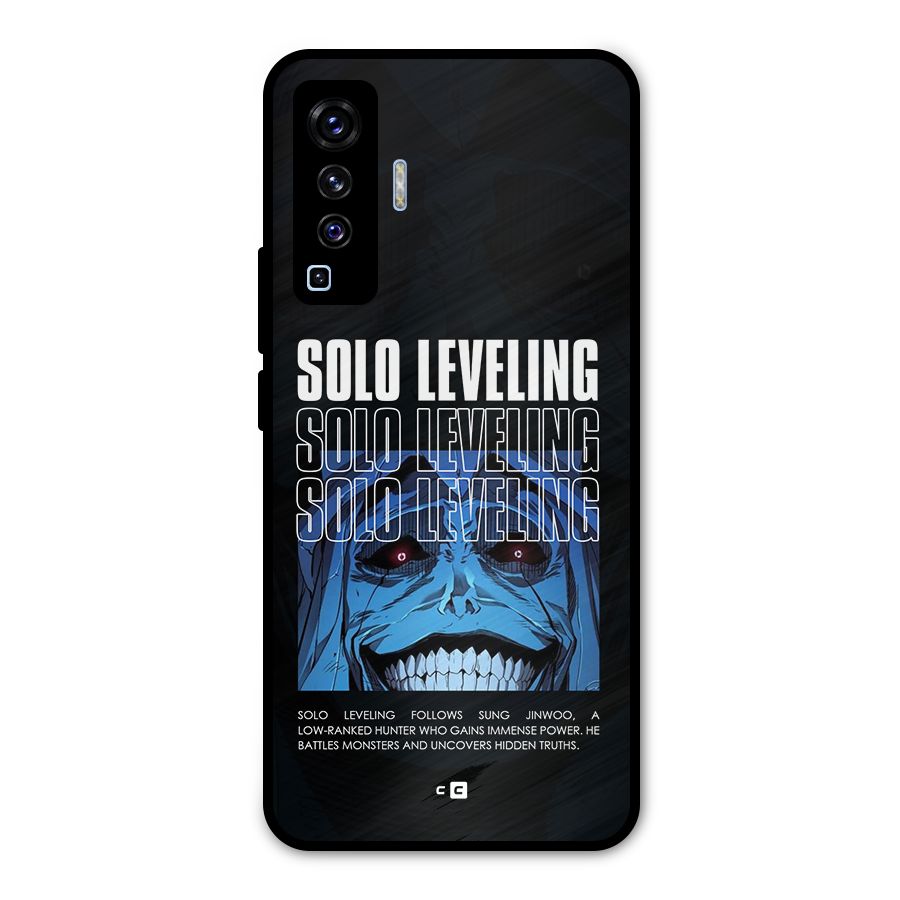 Solo Leveling Typo Metal Back Case for Vivo X50