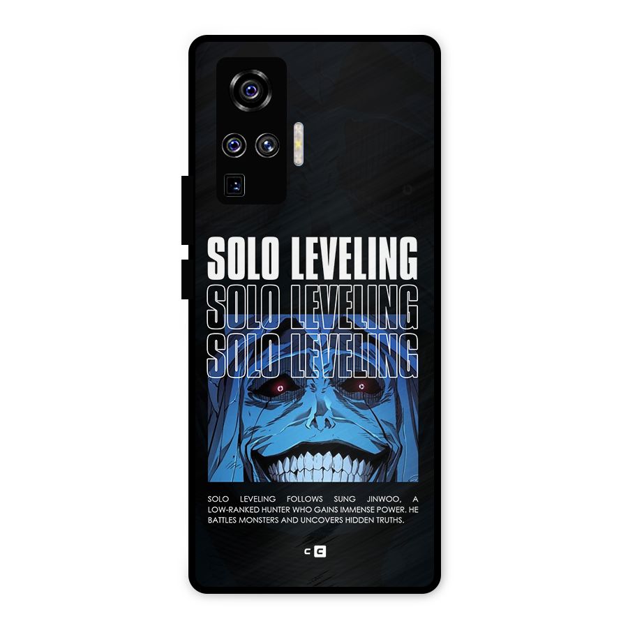 Solo Leveling Typo Metal Back Case for Vivo X50 Pro