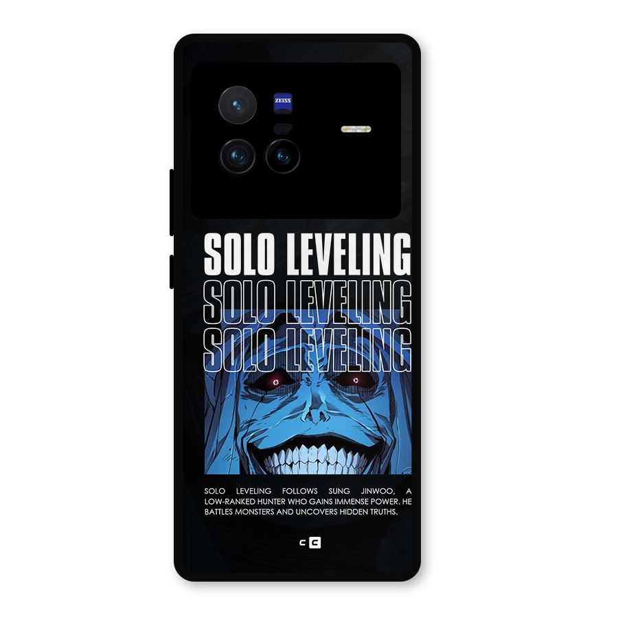 Solo Leveling Typo Metal Back Case for Vivo X80