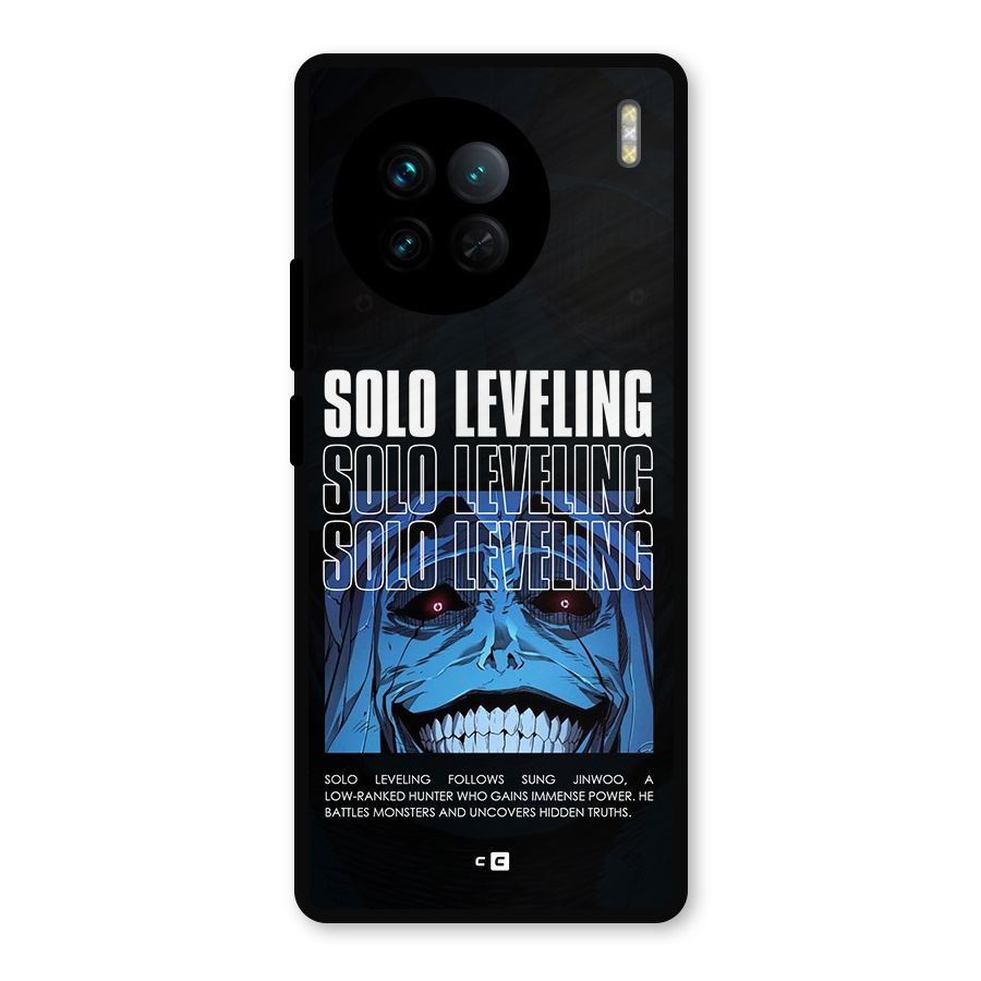 Solo Leveling Typo Metal Back Case for Vivo X90
