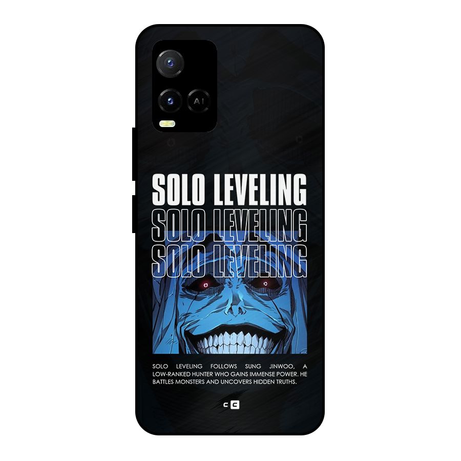 Solo Leveling Typo Metal Back Case for Vivo Y21A