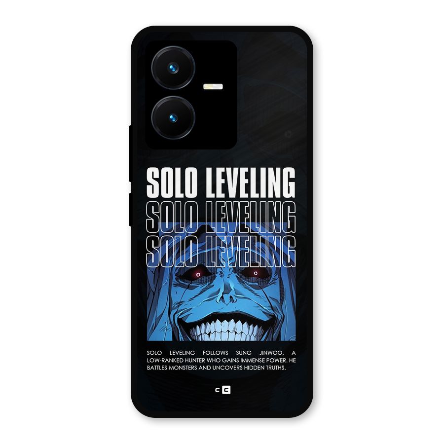 Solo Leveling Typo Metal Back Case for Vivo Y22s