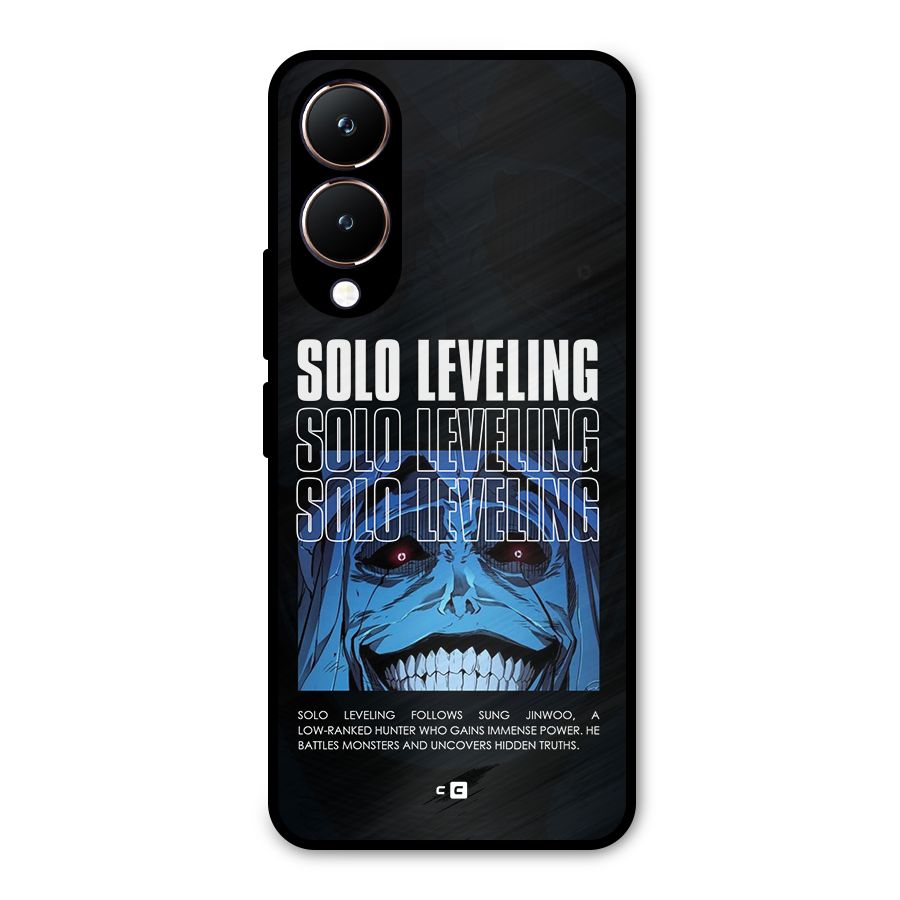 Solo Leveling Typo Metal Back Case for Vivo Y28
