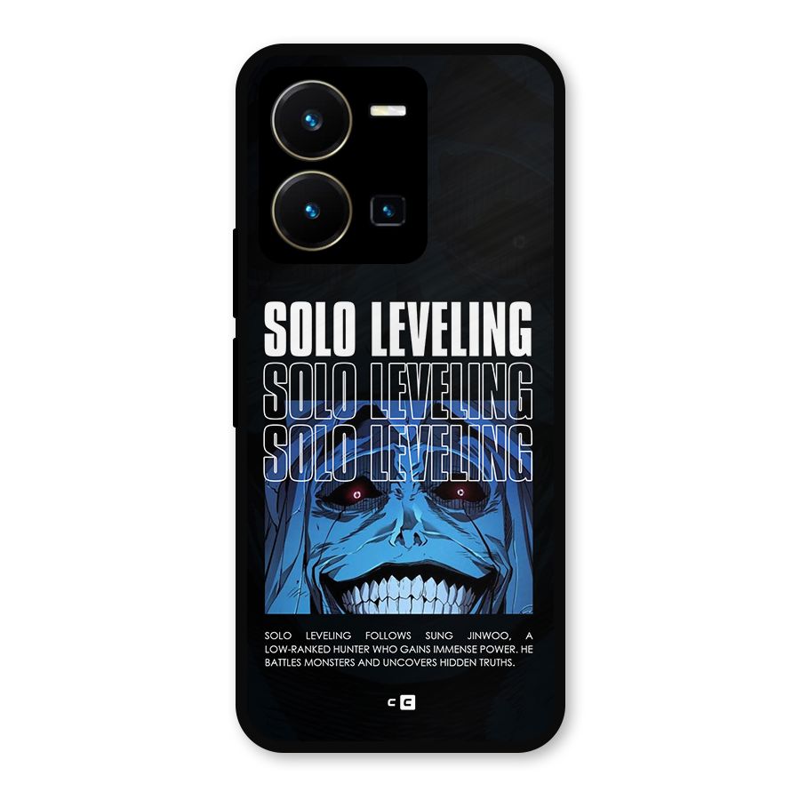 Solo Leveling Typo Metal Back Case for Vivo Y35