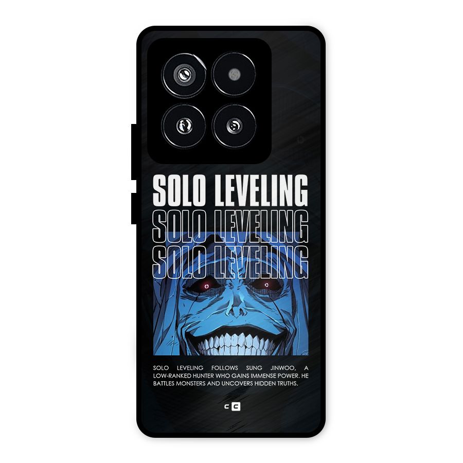 Solo Leveling Typo Metal Back Case for Xiaomi 14 Pro