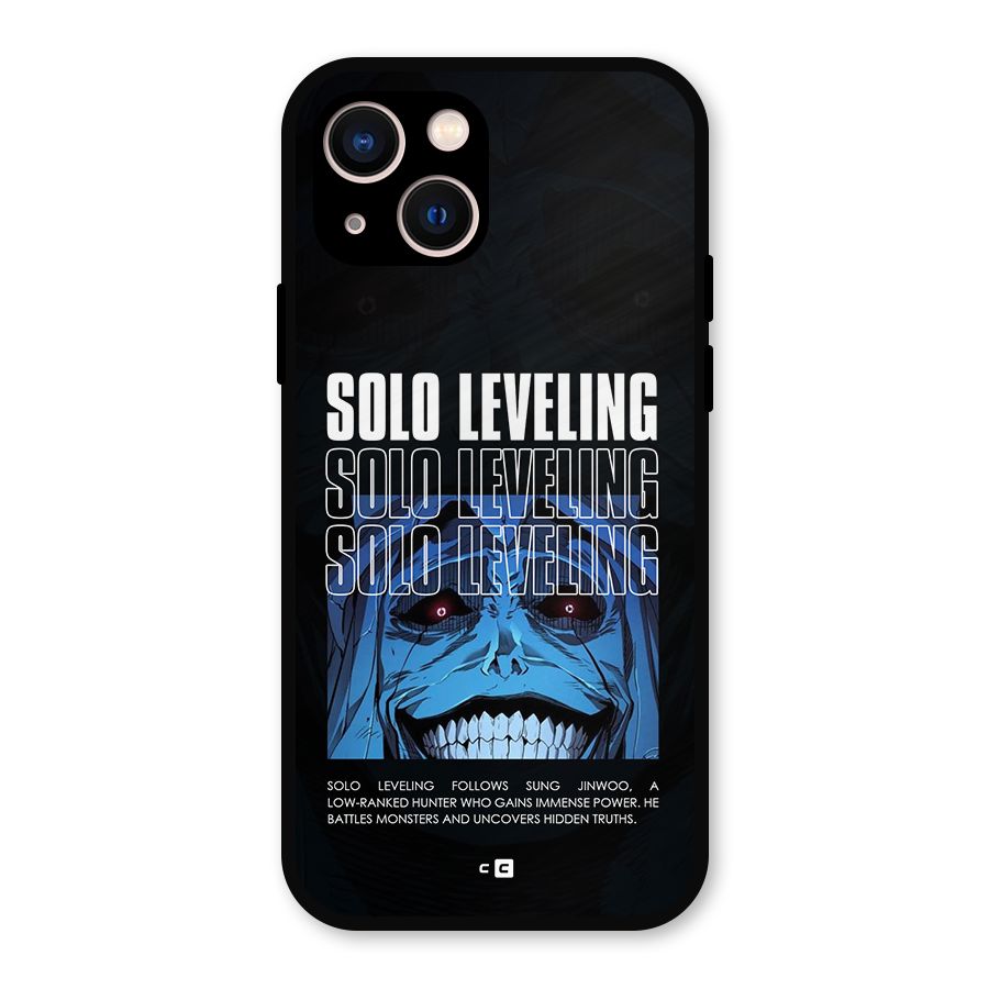 Solo Leveling Typo Metal Back Case for iPhone 13