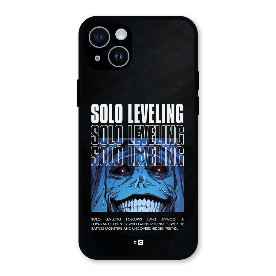 Solo Leveling Typo Metal Back Case for iPhone 14