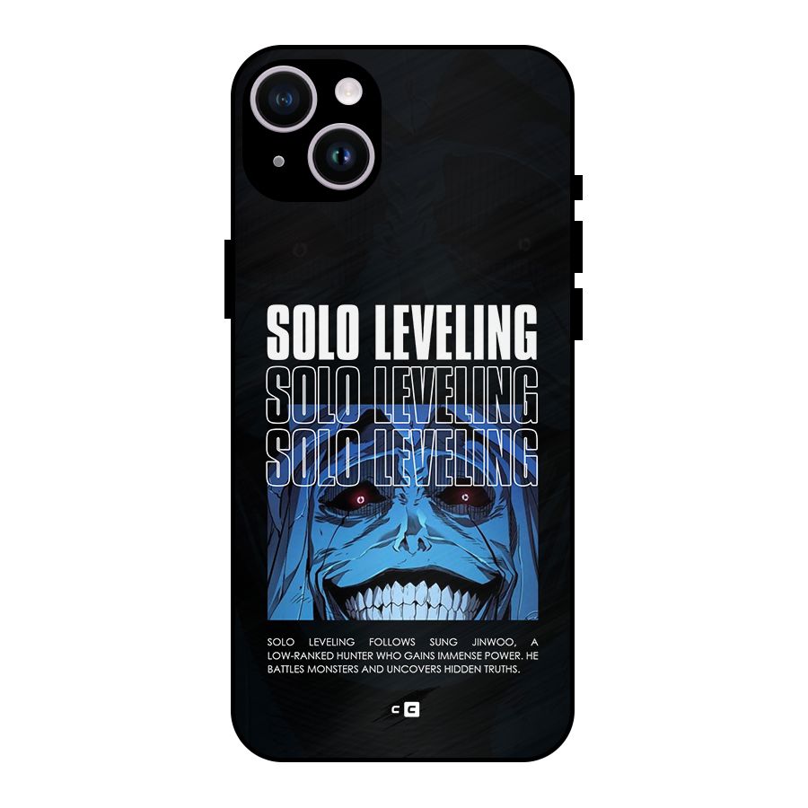 Solo Leveling Typo Metal Back Case for iPhone 14 Plus